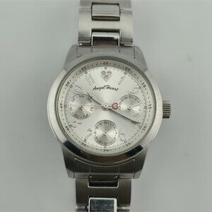 Angel Heart CE30 QZ Silver Dial Chronograph Round Stone 3P Ladies Watch